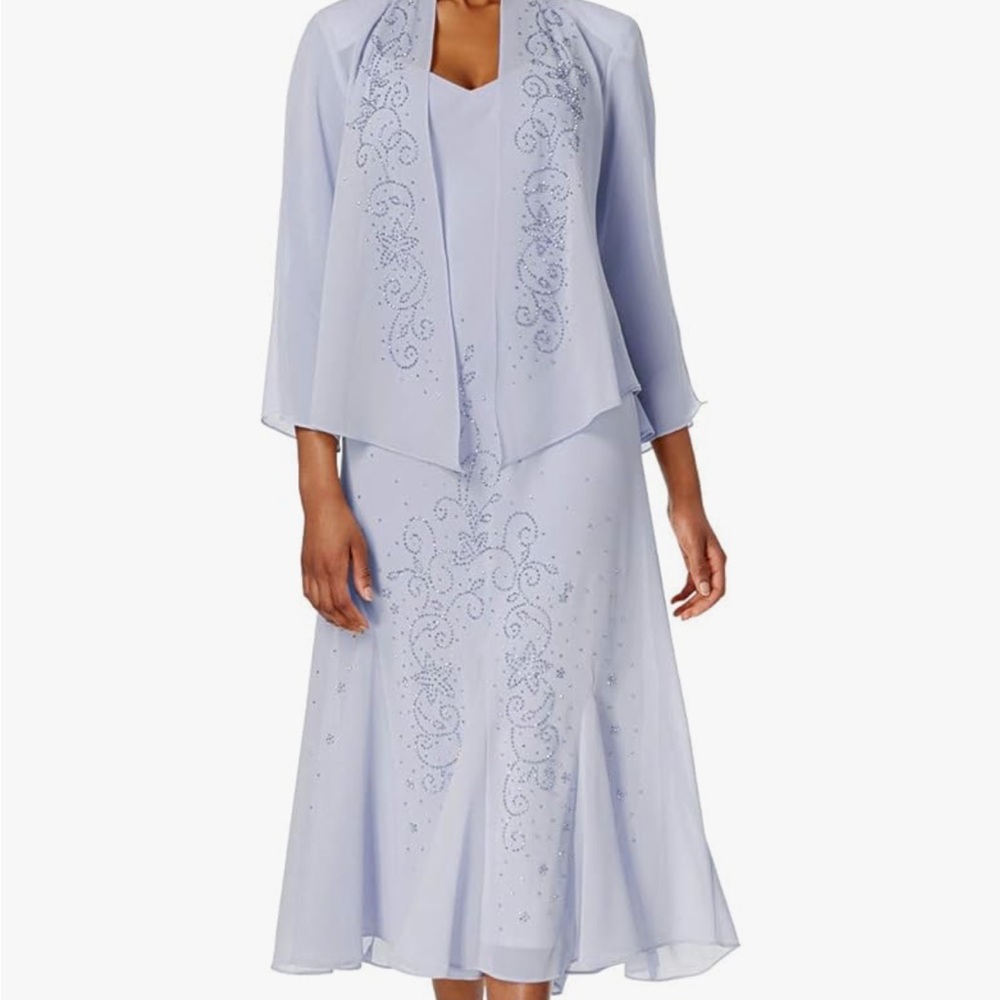 R&M Richards beaded dress and jacket